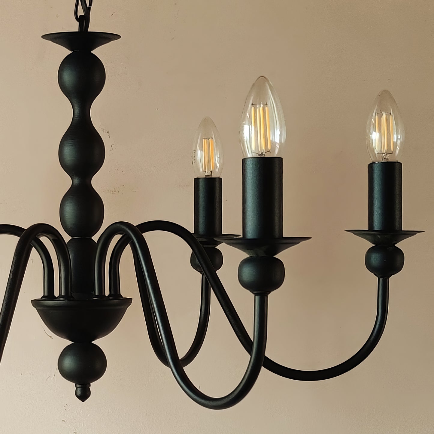 Модерен класически висящ полилей тип свещ | 6 рамена | метален | ПO 21 |