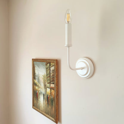 Модерен аплик тип свещ| Единичен | БЕЗ/С текстилен абажур абажур | Стенна Лампа | Метален | Б A 22 |