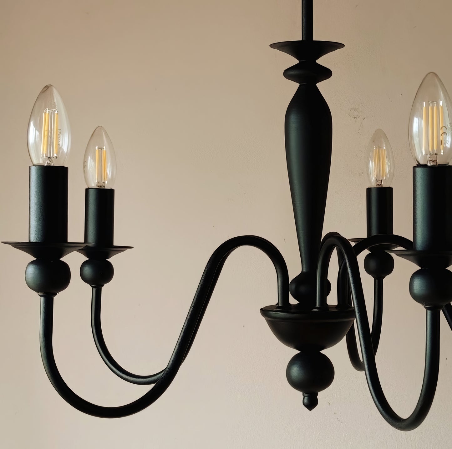 Модерен Висящ Полилей | 5 рамена | тип свещ | метален | ПO 20 |