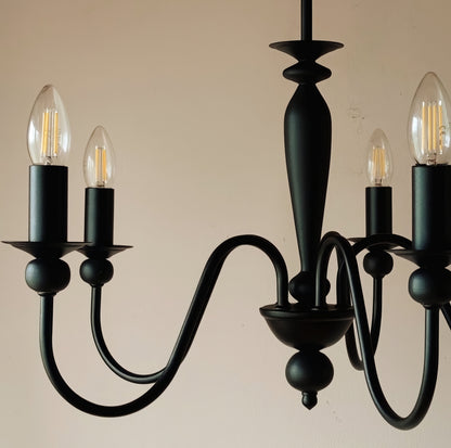 Модерен Висящ Полилей | 5 рамена | тип свещ | метален | ПO 20 |