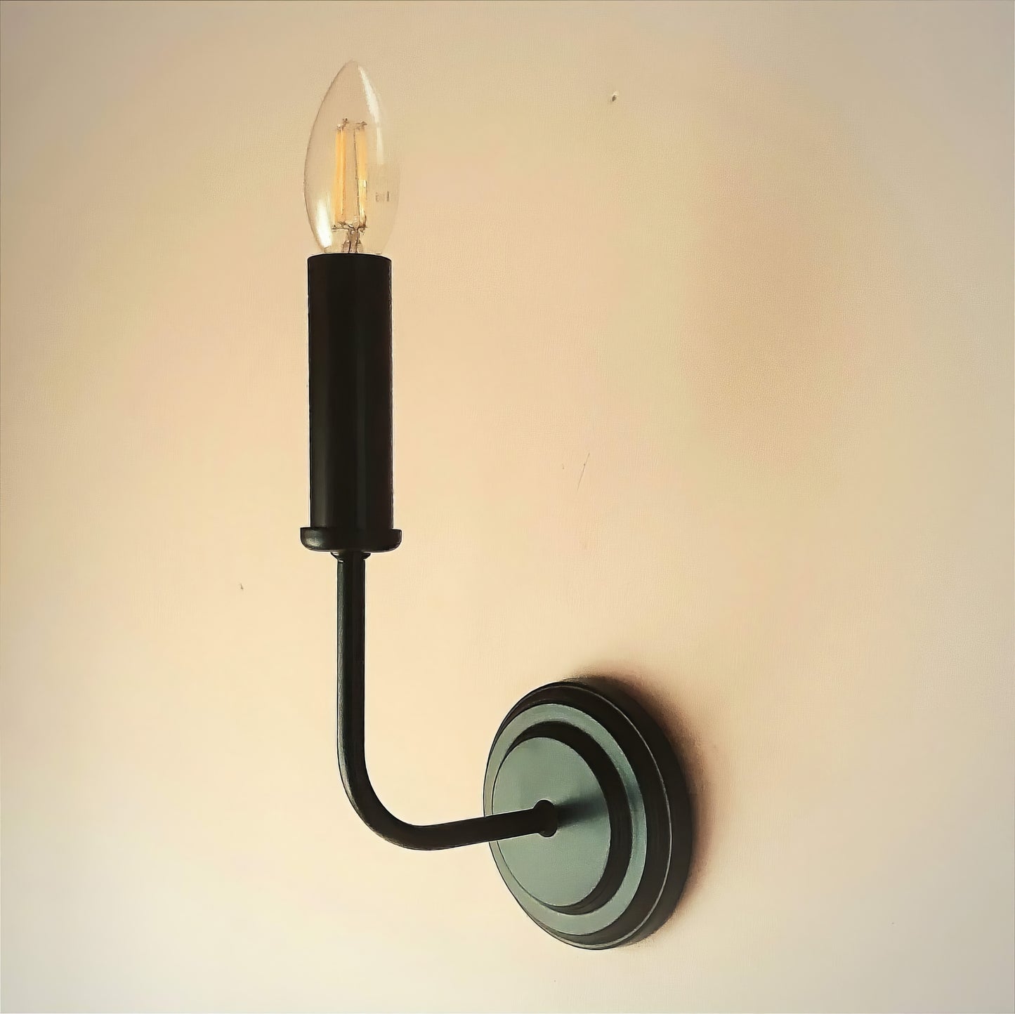 Модерен аплик тип свещ| Единичен | БЕЗ/С текстилен абажур абажур | Стенна Лампа | Метален | Ч A 22 |