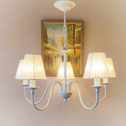 Модерен класически полилей | 5 рамена| метален | тип свещ | БЕЗ/С текстилни абажури | Б ПO 12 |