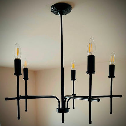 Класически полилей | тип свещ | 5 рамена | БЕЗ/С текстилни Абажури | ПO 43 |