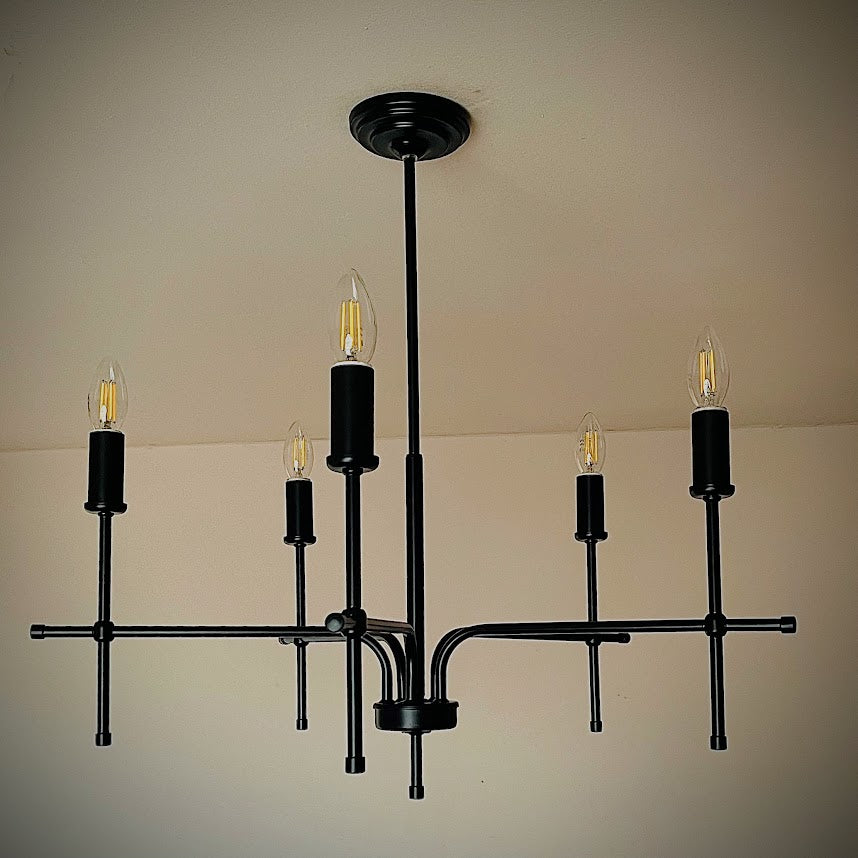 Класически полилей | тип свещ | 5 рамена | БЕЗ/С текстилни Абажури | ПO 43 |