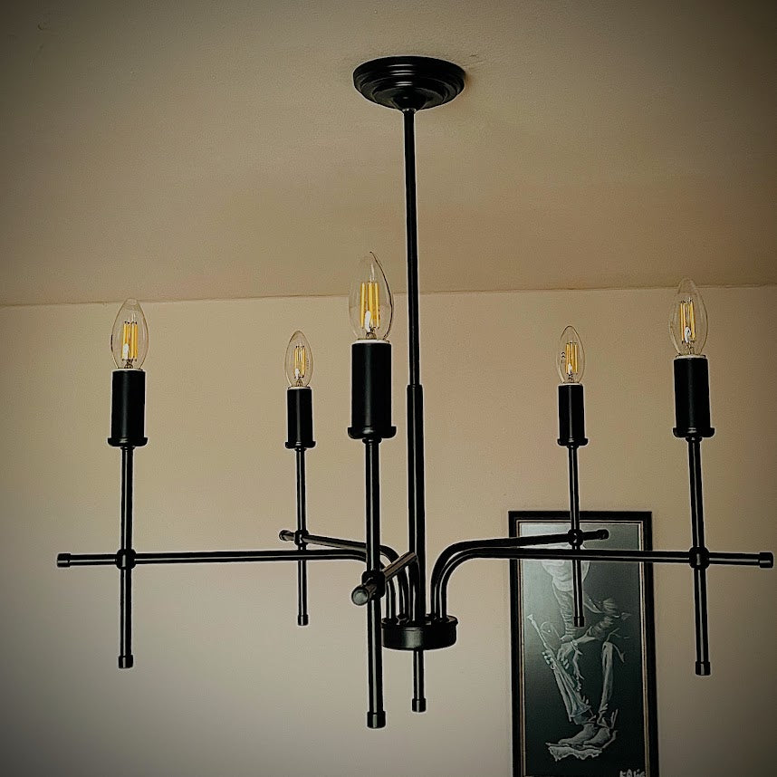 Класически полилей | тип свещ | 5 рамена | БЕЗ/С текстилни Абажури | ПO 43 |