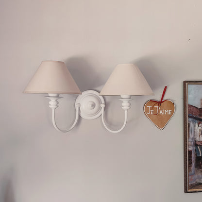 Модерен двоен класически аплик тип свещ | БЕЗ/С текстилни абажури | метален | Б A 14 |
