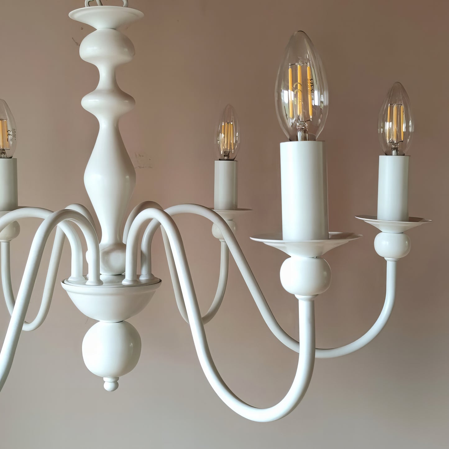 Класически Полилей | тип свещ | БЕЗ/С Текстилни абажури | 6 рамена | Б ПO 17 |