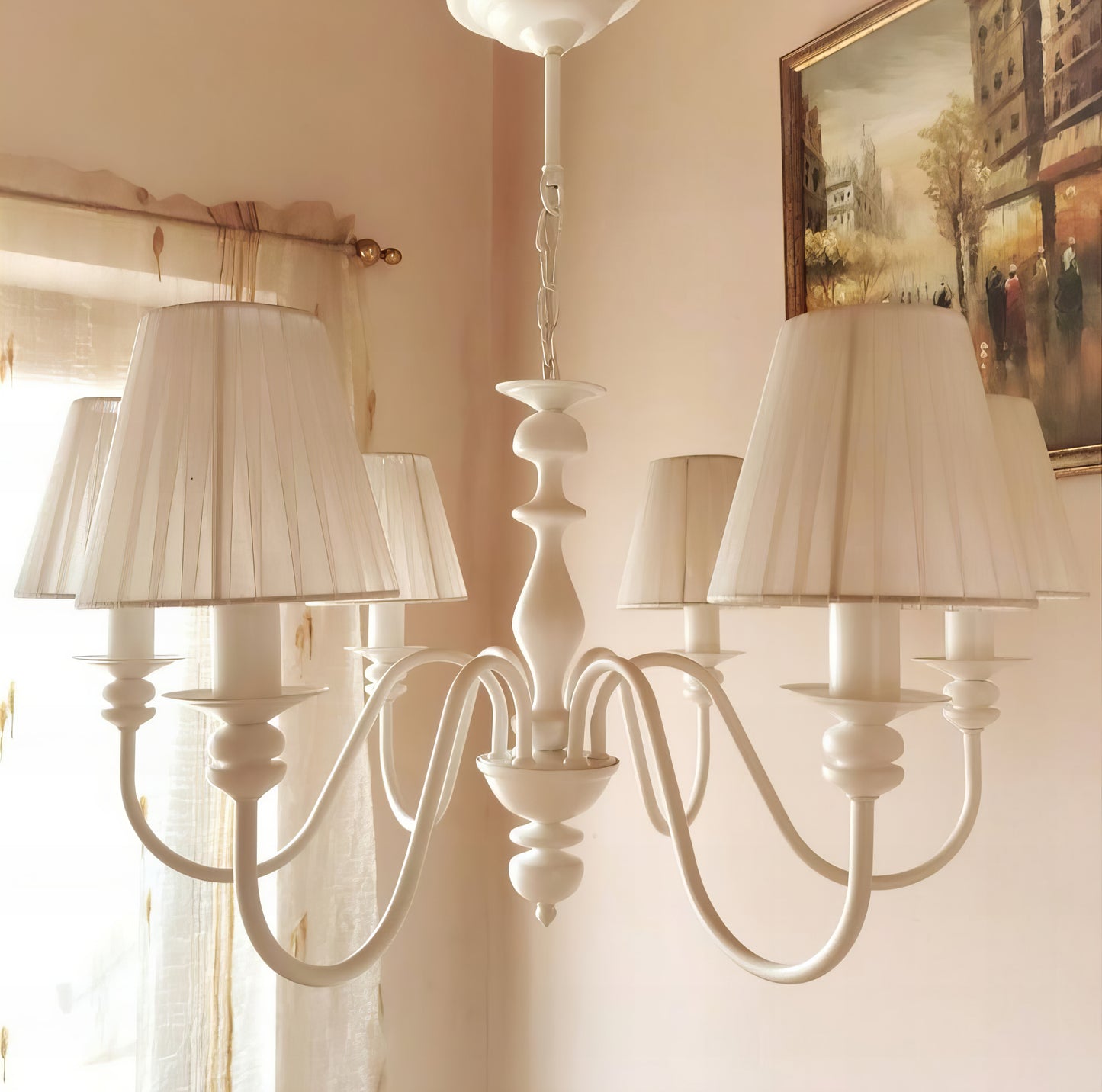 Класически полилей | 6 рамена | БЕЗ/С Текстилни Абажури | ПO 23 |