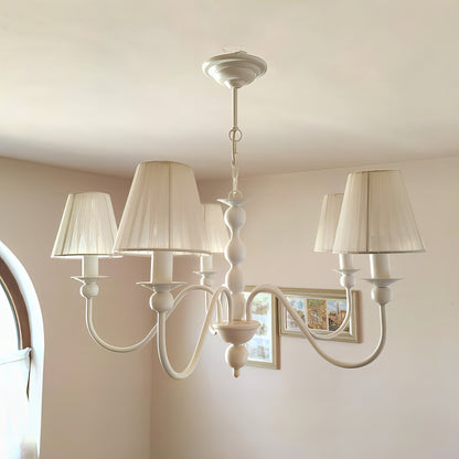 Класически полилей тип свещ с 5 рамена | БЕЗ/С текстилни абажури | Б ПO 27 |