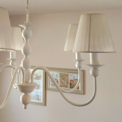 Класически полилей тип свещ с 5 рамена | БЕЗ/С текстилни абажури | Б ПO 27 |