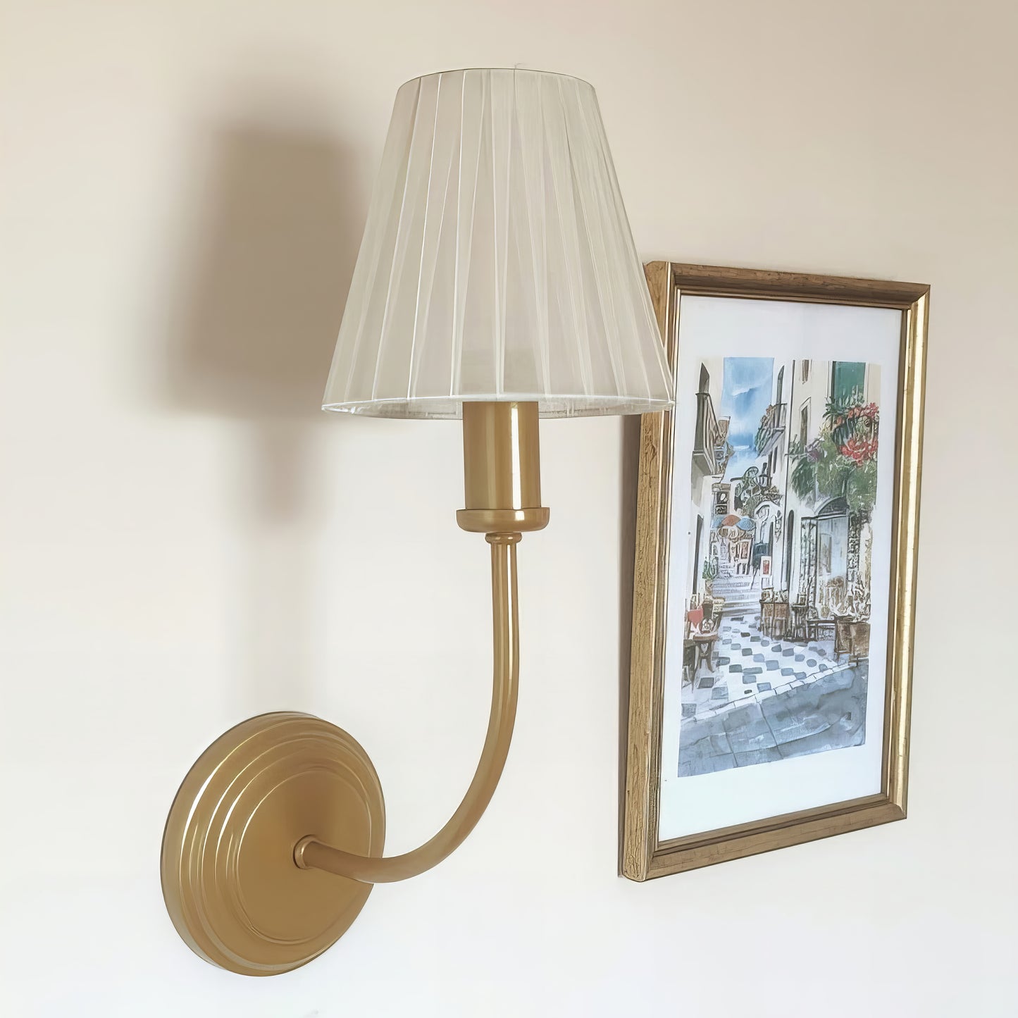 Модерен единичен аплик | тип свещ | стенна лампа | метален | З A 23 |