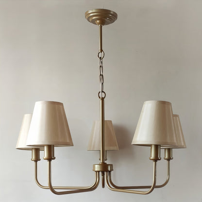 Класически полилей тип свещ | 5 рамена | БЕЗ/С текстилни абажури | ПO 38 |