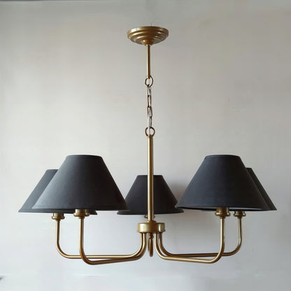 Класически полилей тип свещ | 5 рамена | БЕЗ/С текстилни абажури | ПO 38 |