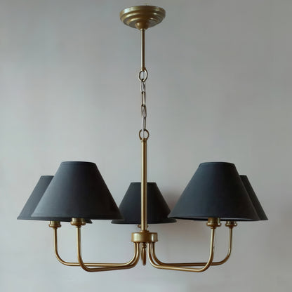 Класически полилей тип свещ | 5 рамена | БЕЗ/С текстилни абажури | ПO 38 |