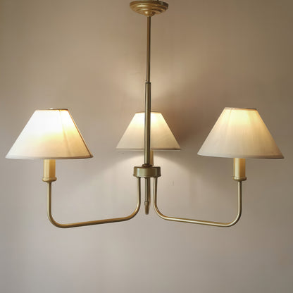 Модерен полилей  с текстилни абажури | 3 рамена | З ПO 48 |